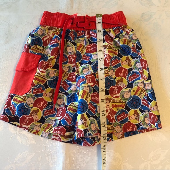 Disney Toy Story Boys Size 3 Red Swimming Trunks Baiting Shorts Mesh Lining - Picture 5 of 16